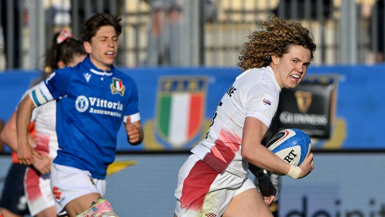 PARMA, ITALY - MARCH 24: during the Guinness Women's Six Nations 2024 match between Italy and England at Stadio Sergio Lanfranchi on March 24, 2024 in Parma, Italy. (Photo by Chris Ricco - RFU/The RFU Collection via Getty Images)