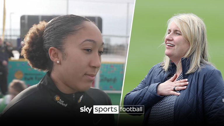 May 2, 2021, Kington Upon Thames, United Kingdom: Kington Upon Thames, England, 2nd May 2021. Emma Hayes manager of Chelsea celebrates the win during the UEFA Women's Champions League match at Kingsmeadow, Kington Upon Thames. Picture credit should read: Paul Terry / Sportimage(Credit Image: © Paul Terry/CSM via ZUMA Wire) (Cal Sport Media via AP Images)