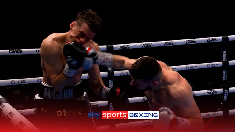 Louis Greene produces an upset victory on the undercard with a first round stoppage win over Jack McGann.