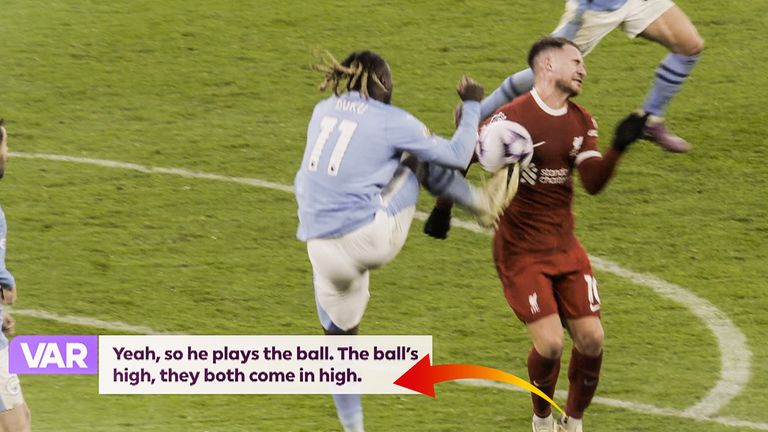 ''They both come in high' | Did VAR get Jeremy Doku call wrong?