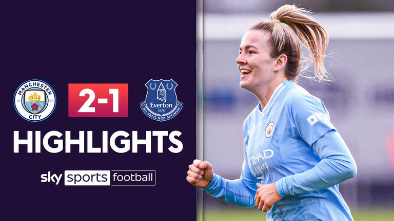 WSL: Manchester City go top with 2-1 against Everton