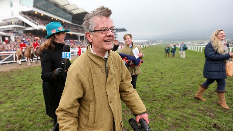 Mark Bradstock after winning the 2015 Cheltenham Gold Cup with Coneygree
