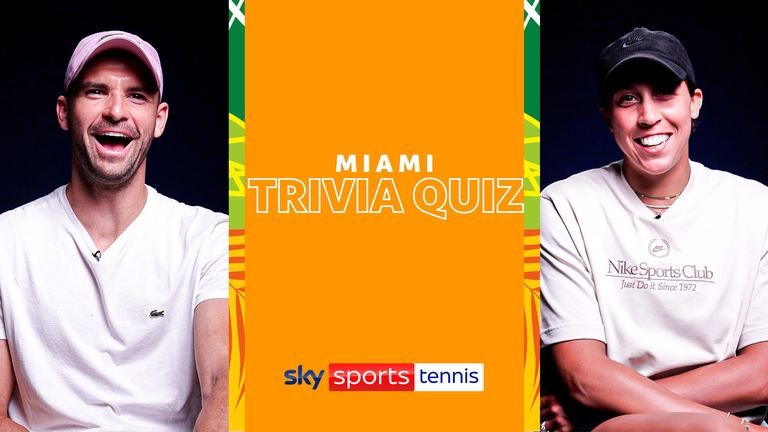 Grigor Dimitrov and Madison Keys try out The Miami Quiz