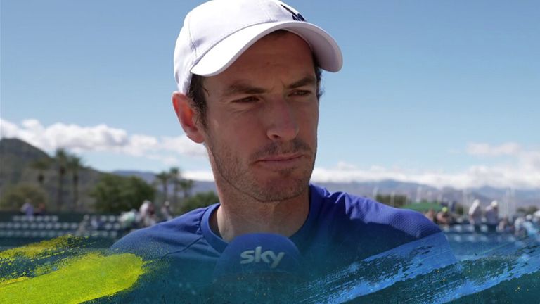 Entrevista con Andy Murray tras su victoria sobre David Goffin en la primera ronda en Indian Wells 