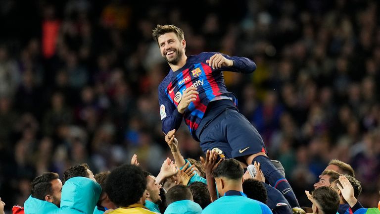 Pique collected 35 trophies during his 18-year career