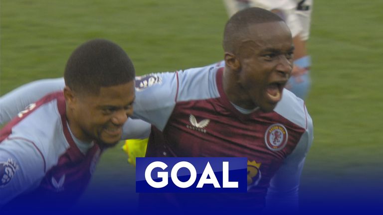 Diaby puts Villa ahead