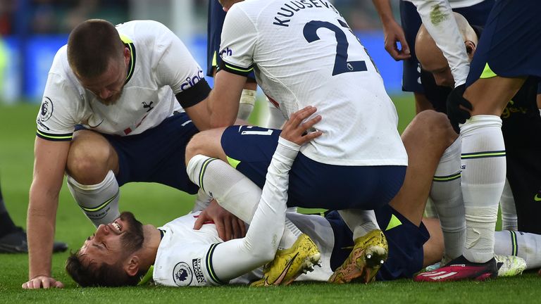 Rodrigo Bentancur ruptured his anterior cruciate ligament against Leicester in February