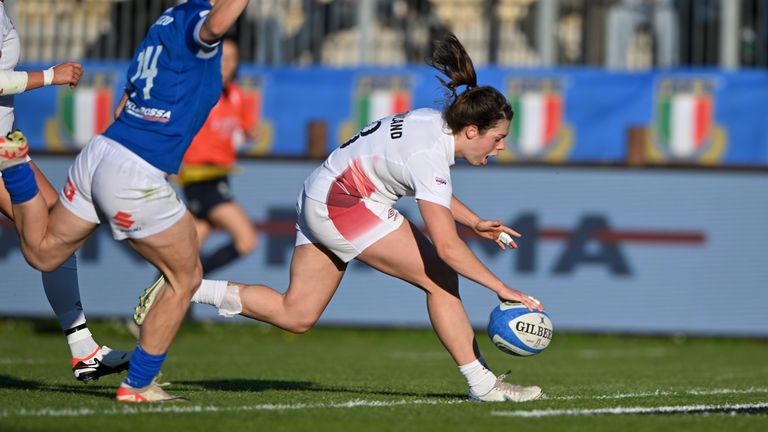 PARMA, ITALY - MARCH 24: during the Guinness Women's Six Nations 2024 match between Italy and England at Stadio Sergio Lanfranchi on March 24, 2024 in Parma, Italy. (Photo by Chris Ricco - RFU/The RFU Collection via Getty Images)