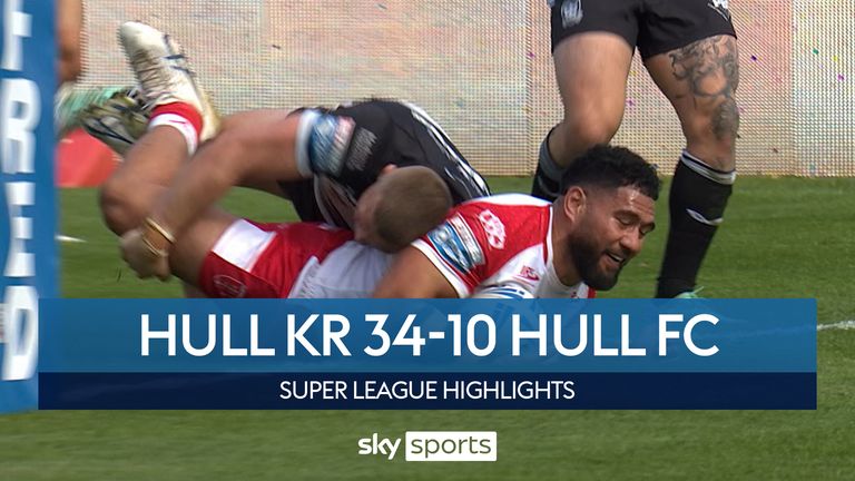 Highlights of the Super League derby match between Hull KR and Hull FC 