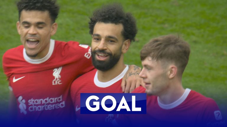 Salah scores for Liverpool against Brighton