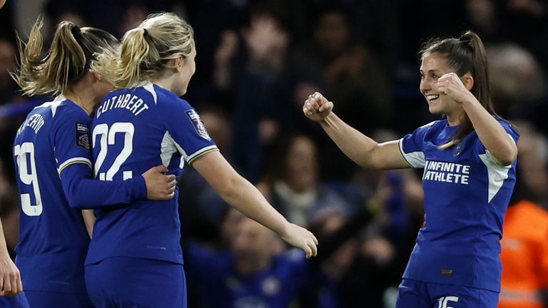 Sjoeke Nusken's goal put Chelsea in complete control midway through the first half