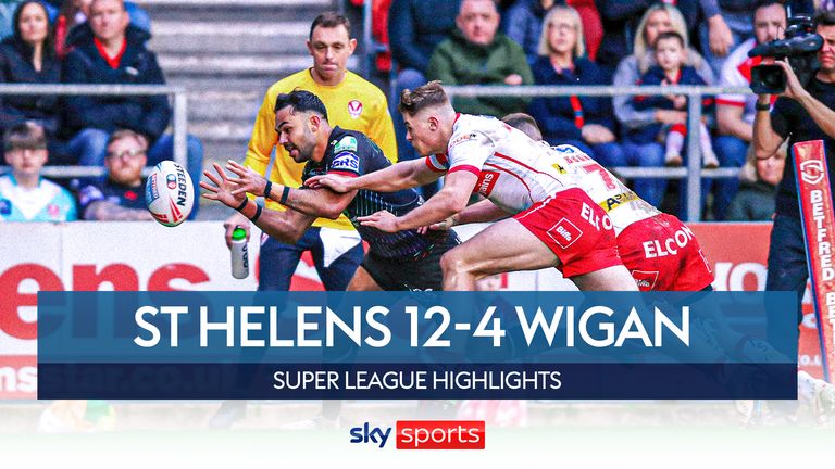 Highlights of the Super League match between St Helens and Wigan Warriors thumb 
