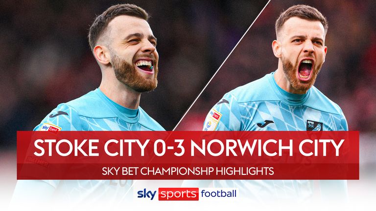 Highlights of the Sky Bet Championship match between Stoke and Norwich