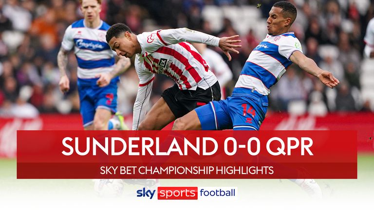 Highlights of the Sky Bet Championship match between Sunderland and Queens Park Rangers
