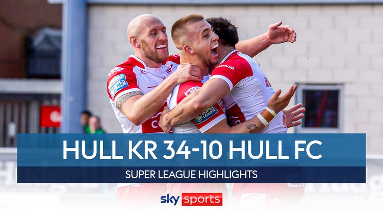 Highlights of the Super League derby match between Hull KR and Hull FC thumb Images: swpix
