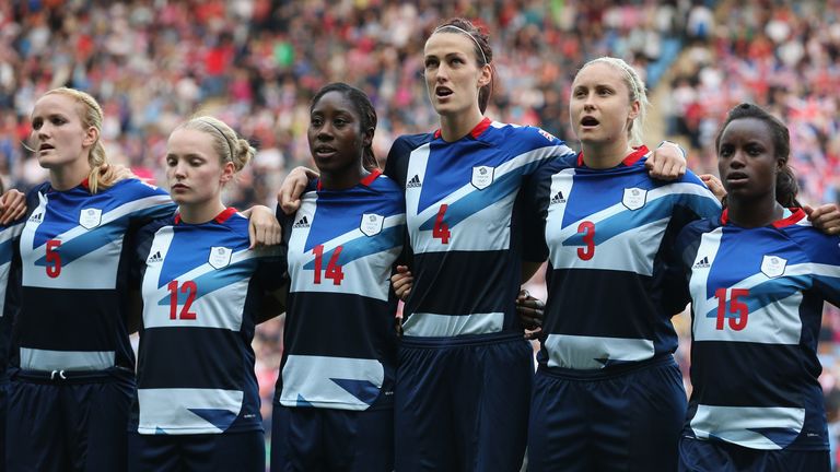 during the Women's Football Quarter Final match between Great Britain and Canada, on Day 7 of the London 2012 Olympic Games at City of Coventry Stadium on August 3, 2012 in Coventry, England.