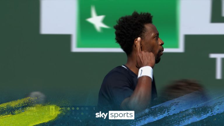 Gael Monfils set point