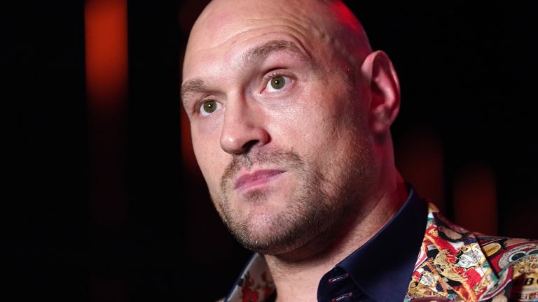 File photo dated 16-11-2023 of Tyson Fury. Tyson Fury's world heavyweight title fight against Oleksandr Usyk, due to take place on February 17, has been postponed after the Briton suffered a "freak cut" during a sparring session, promoter Queensberry has announced. Issue date: Friday February 2, 2024.