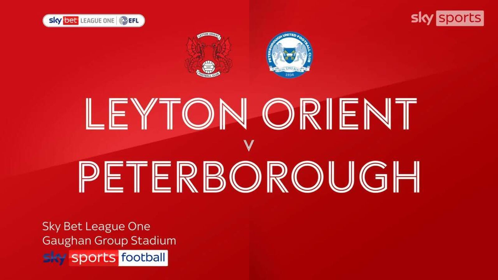 Leyton Orient 12 Peterborough Football News Sky Sports