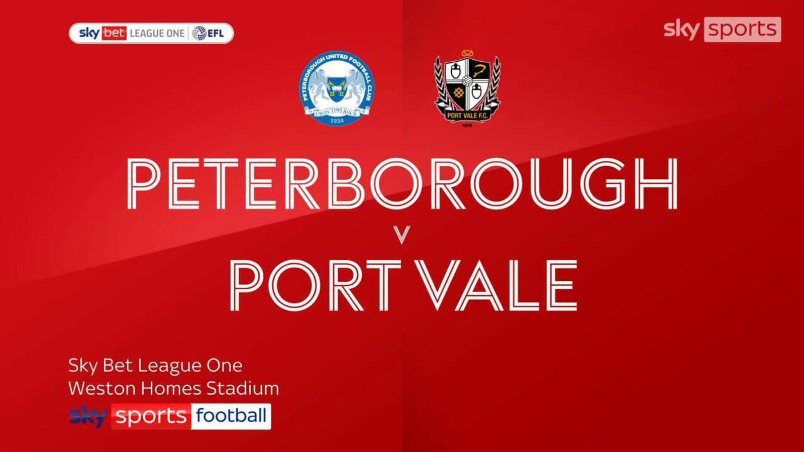 Peterborough 3-0 Port Vale | League One highlights | Football News ...