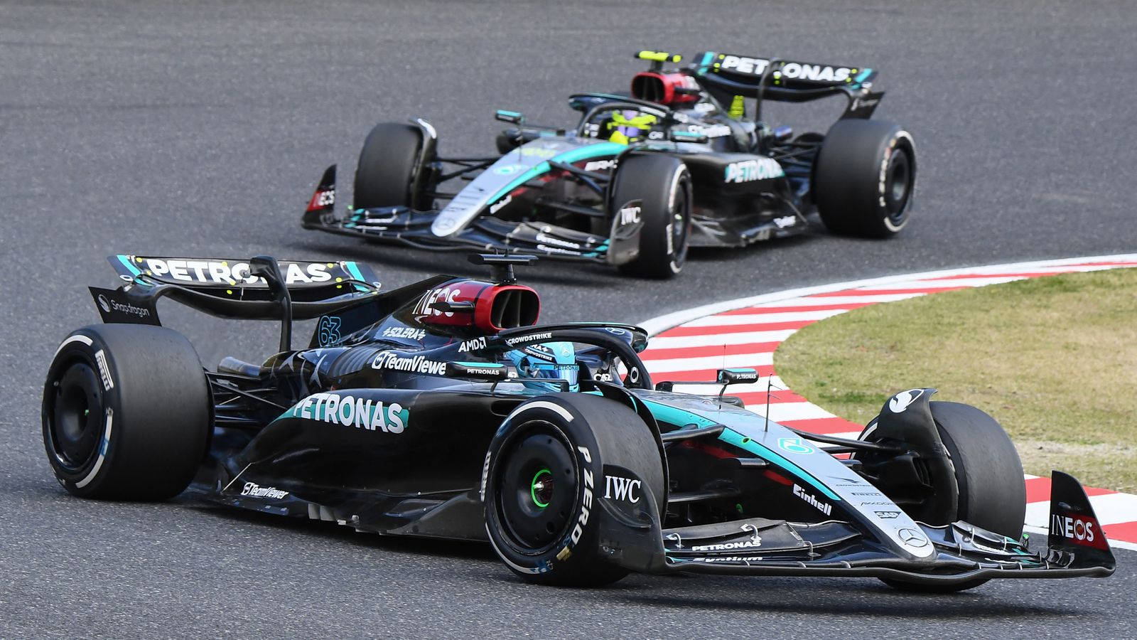 GP de Japón: Lewis Hamilton explica por qué dejó que su compañero de equipo en Mercedes, George Russell, lo adelantara en Suzuka |  Noticias F1