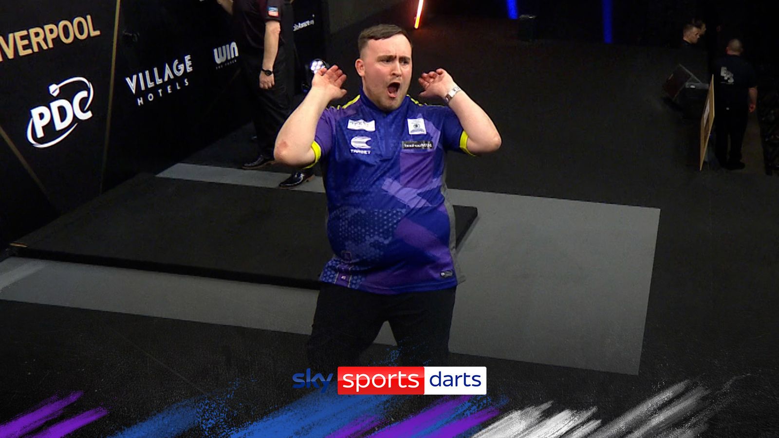 Luke Littler's wild celebration | Darts News | Sky Sports