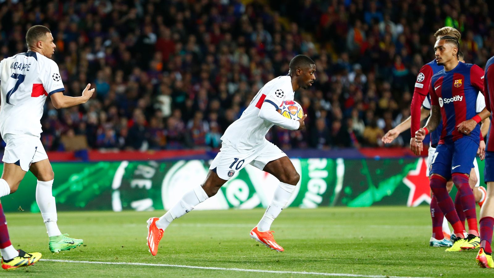 Barcelona 1-4 Paris Saint-Germain (Agg: 4-6): Kylian Mbappe Stars As ...