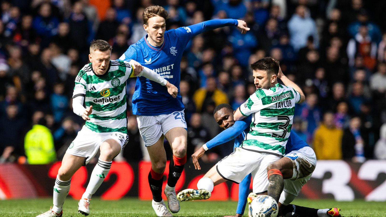 Dramatic Old Firm clash draws record viewing figures