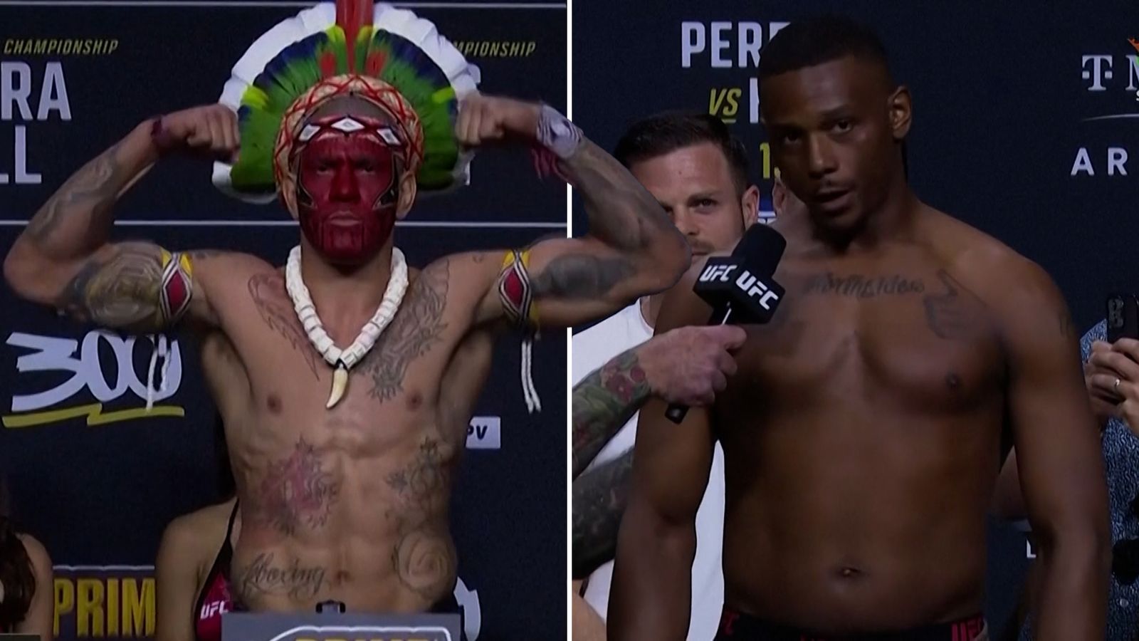 UFC 300 Alex Pereira and Jamahal Hill go face to face ahead of light heavyweight clash WWE