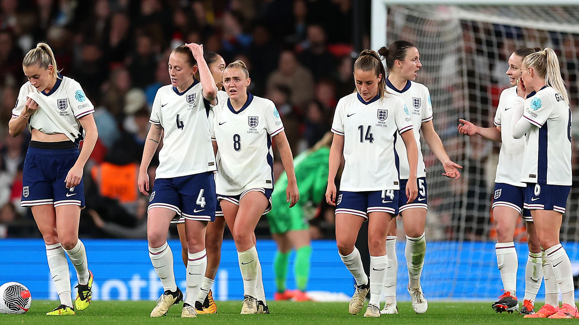Wiegman defends Russo substitution as England held by Sweden