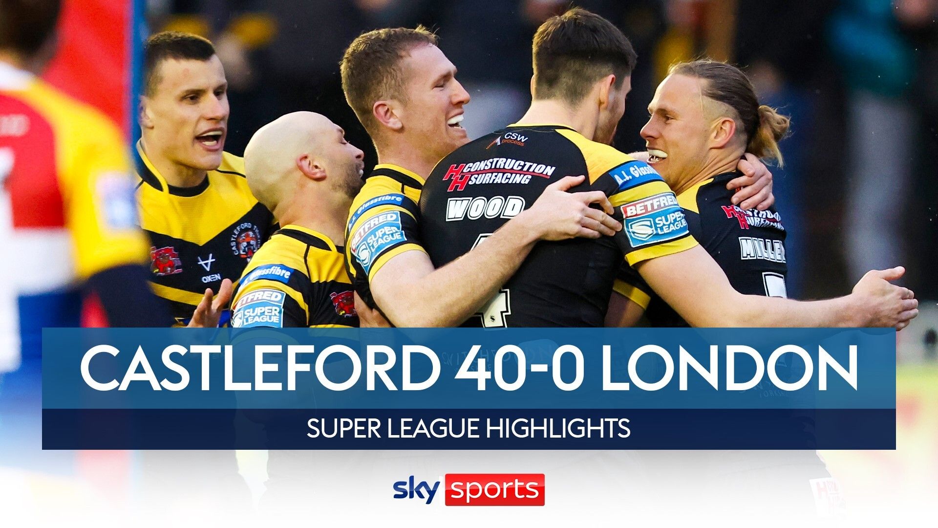 Castleford Tigers 40-0 London Broncos