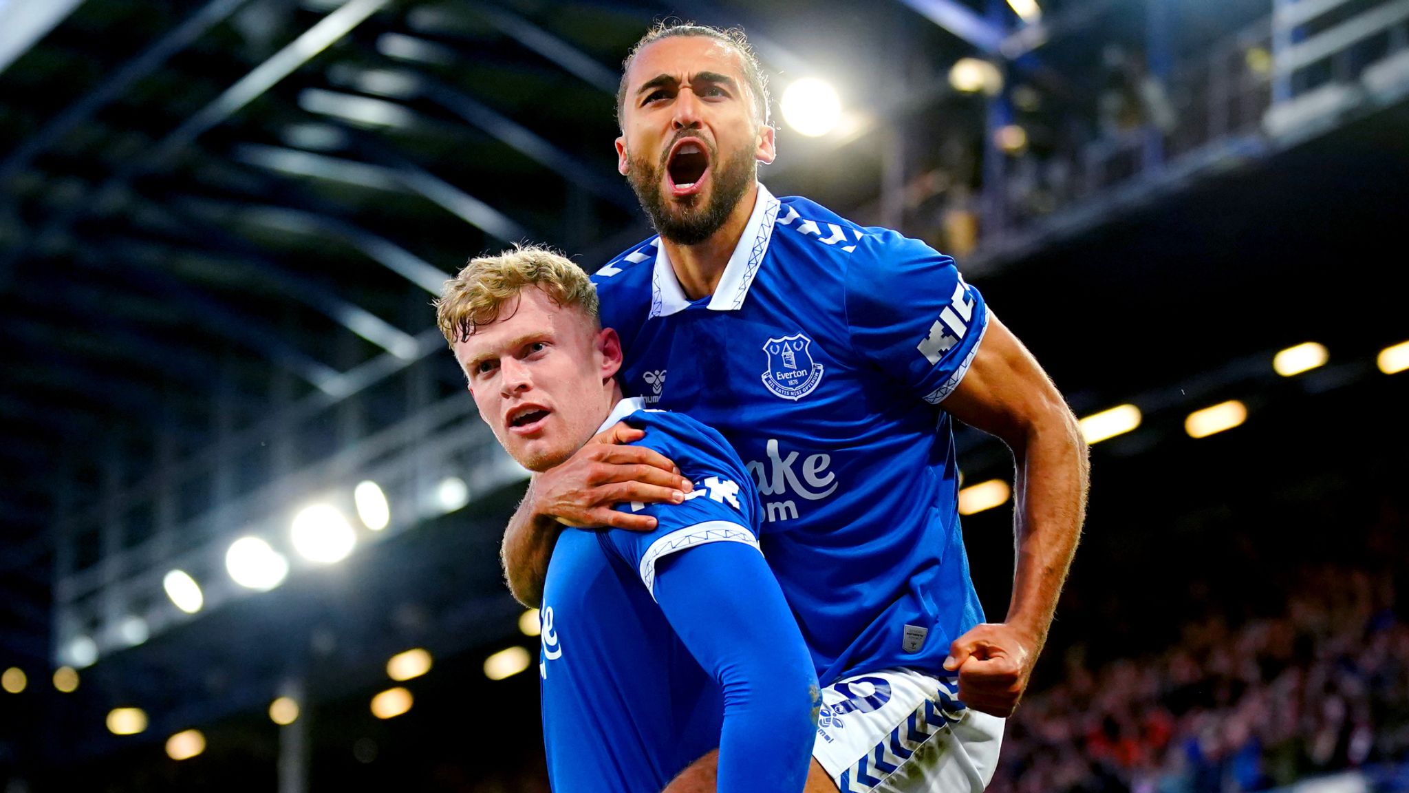 Everton 2-0 Liverpool: Jarrad Branthwaite and Dominic Calvert-Lewin dent  Reds' Premier League title hopes | Football News | Sky Sports