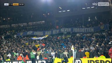 Elland Road pauses to remember Leeds fans killed in Turkey