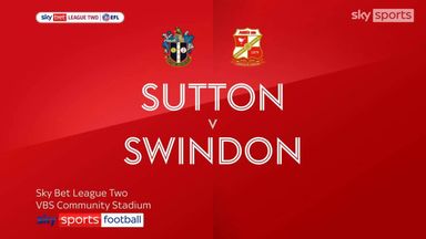 Sutton 3-1 Swindon