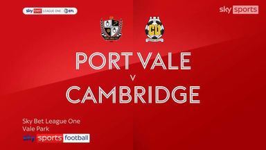 Port Vale 0-0 Cambridge