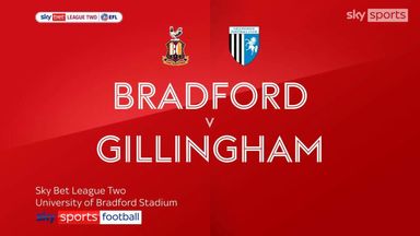 Bradford 1-0 Gillingham