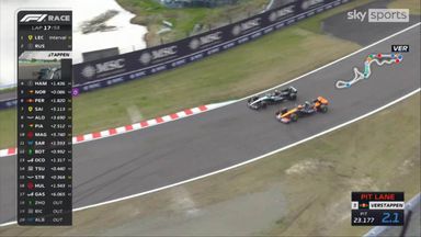 Norris and Perez overtake struggling Hamilton