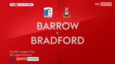 Barrow 1-2 Bradford