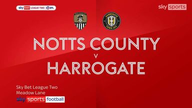 Notts County 3-0 Harrogate Town