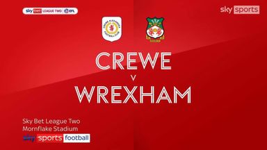 Crewe 0-3 Wrexham