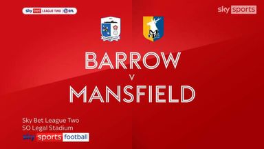 Barrow 1-1 Mansfield Town