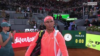 Nadal receives epic ovation during Madrid Open entrance