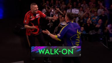 Aspinall and Littler dance during spine-tingling walk-on in Manchester