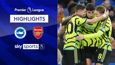 Strong Arsenal win at Brighton sends them back to top of PL
