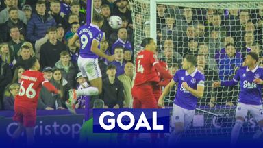 Calvert-Lewin heads Everton into two-goal lead