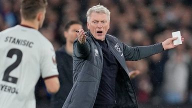Moyes: West Ham have had three fabulous years in Europe - I hope it will be four