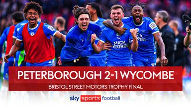 Bristol Street Motors Trophy final | Peterborough 2-1 Wycombe