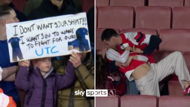 Contrasting night for fans at the Emirates