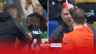 Blackburn boss shown red for shoving Coventry player