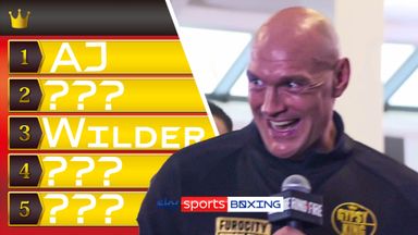 'Shall I just name them?' | Fury reveals his fight hitlist!